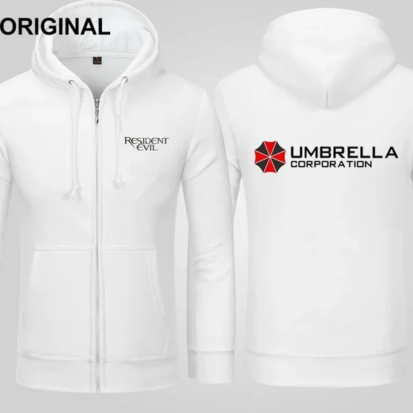 Hot Movie Fashion R-Resident E-Evil Zipper Hoodie Unisex Print Umbrella Corporation Sweatshirts Jackets Clothes Hoody Tops