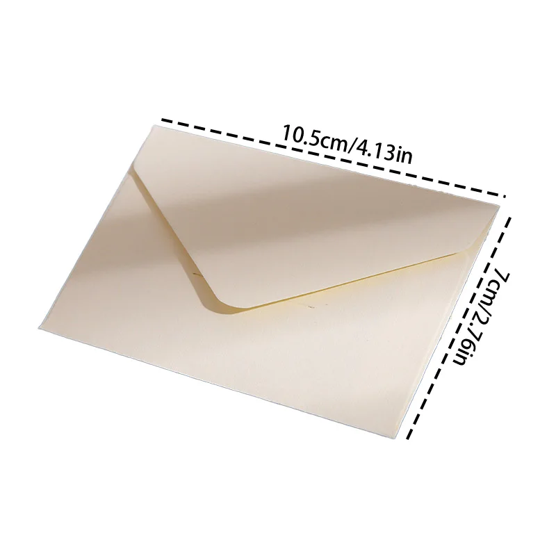 20pcs/Set Kraft Paper Mini Small Envelopes Vintage Literary Simplicity Love Letters Handwritten Premium Letterheads