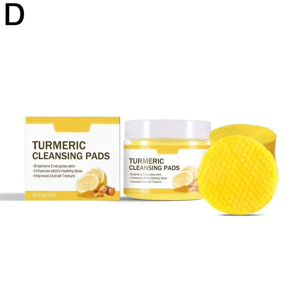 NUOVI tamponi detergenti al limone per curcuma di fascia alta/esfoliazioni detergenti/trucco per la pelle in crema/rimozione dell'olio detergente per l'acqua T4M2