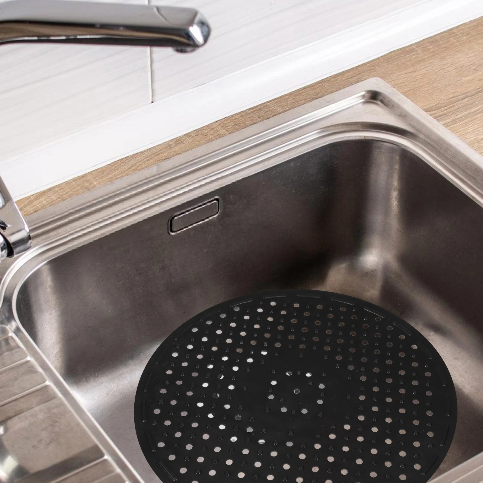 

Non-Slip Rubber For Kitchen Drainage Protector Dish Drainer Faucet Area Water Filtration Durable Accessories Mat Cover With Grid