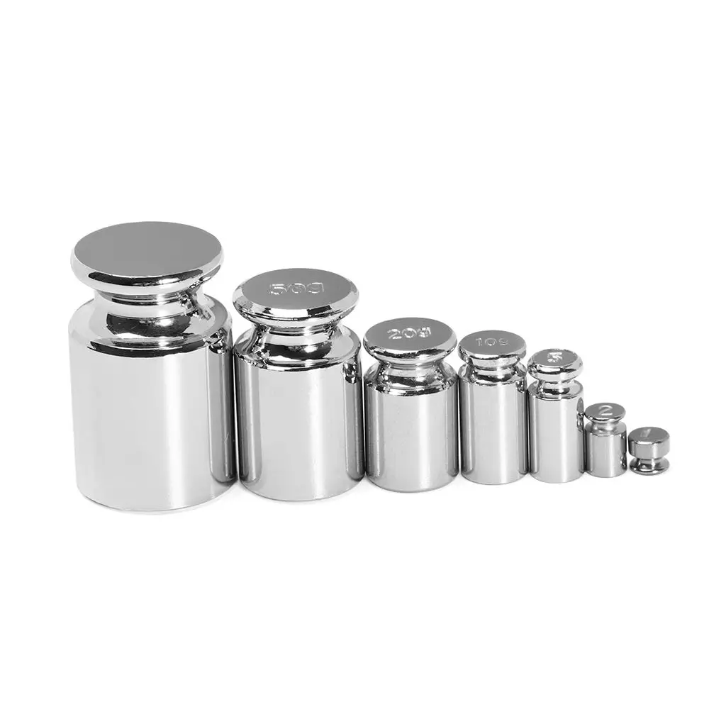 1/5pcs  1g 2g 5g 10g 20g 50g 100g Grams Accurate Calibration Set Chrome Plating Scale Weights Set For Home Tool