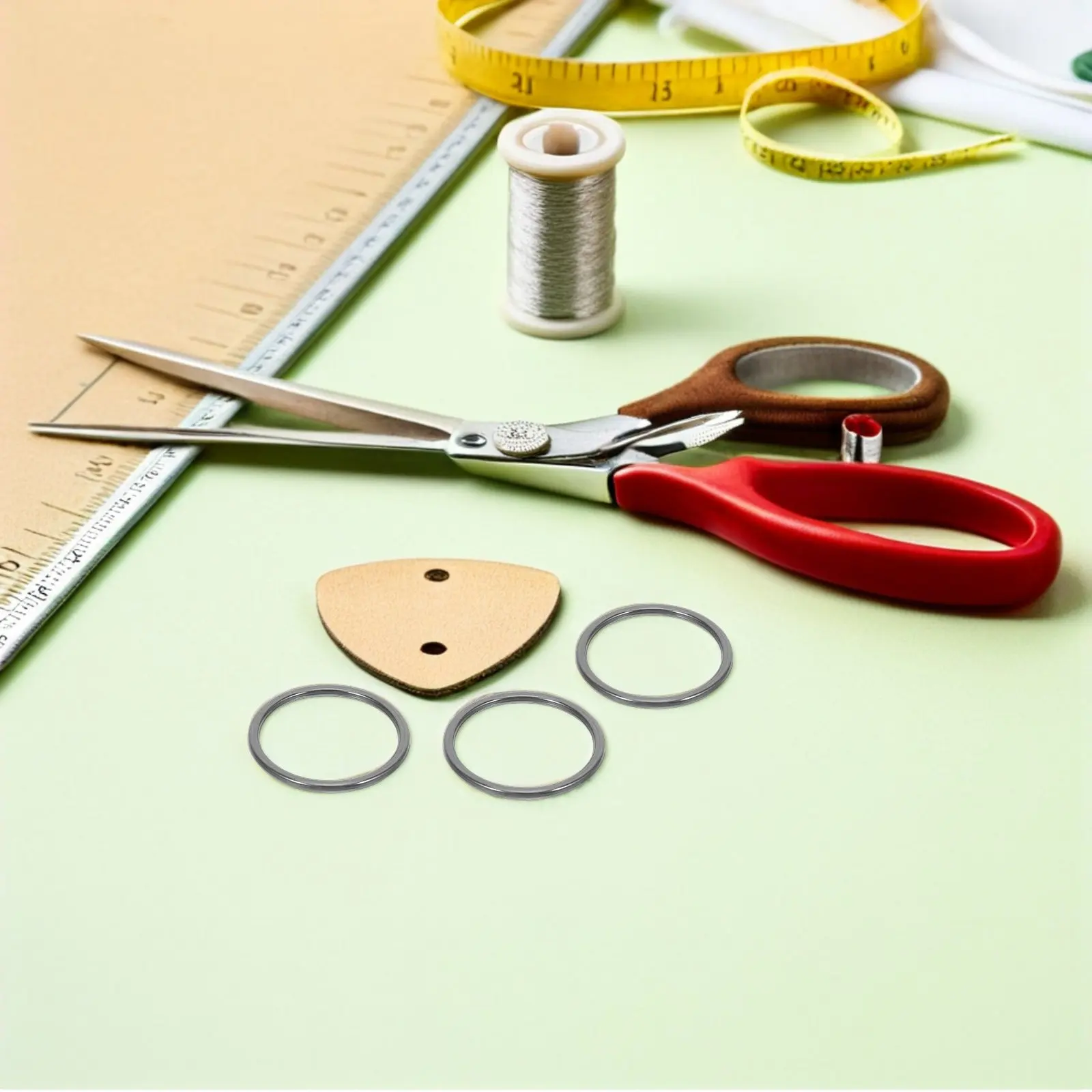 15pcs Seamless Welded Metal O-Rings for DIY Crafts, Macramé, Belts & Purse Hardware – Zinc Alloy