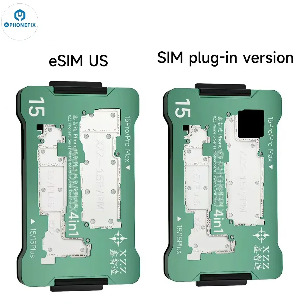 

XZZ iSocket Fixture 15 Series SIM Card Version / eSIM Version Motherboard Layered Test Racks for iPhone 15 15Plus 15Pro 15ProMax