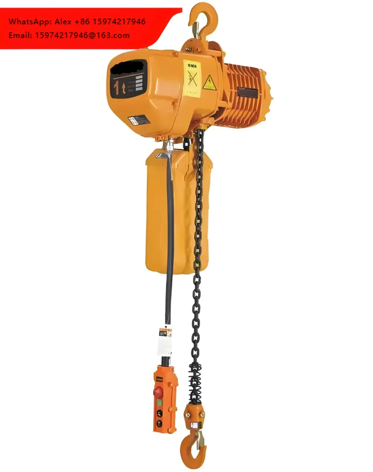 1t 3t Monorail Lifting13M 8M Remote Control 1P 3P Motorized Electric Chain Hoist For Warehouse