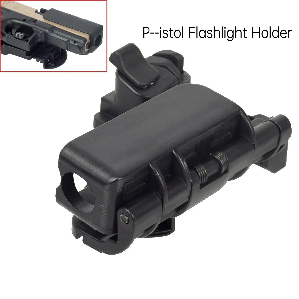 Tactical Flashlight Holder IPSC Hand Level 3 Carry Quick OWB G-un box belt leather cover Fit G-lock 17 19 22 34