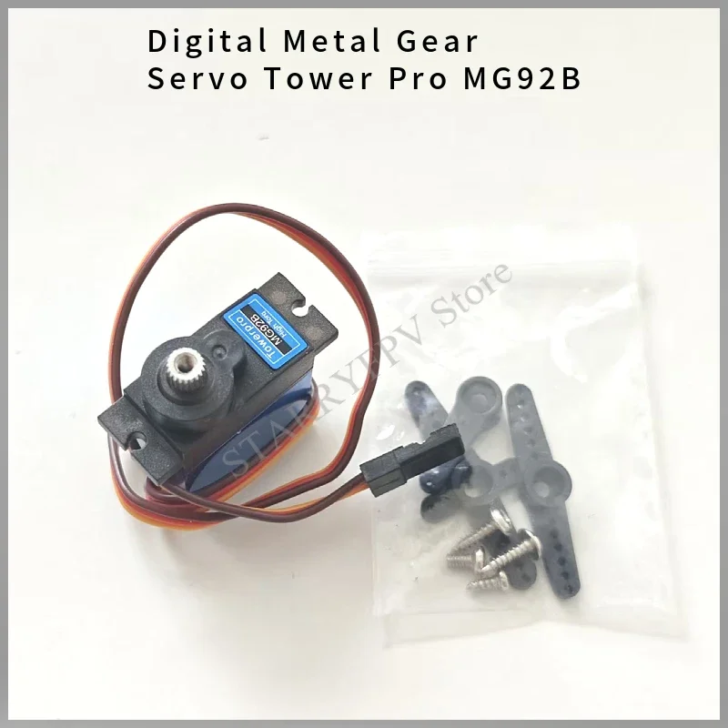 MG92B Servo Tower Pro Digital Metal Gear Metallgetriebe 3,5 kg de torsión para modelo avión Jet RC avión helicóptero piezas de drones