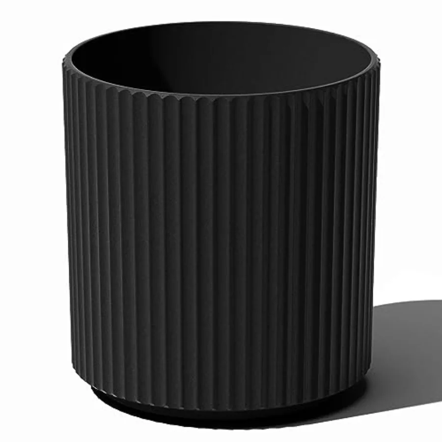 

Demi Series Round Planter for Porch Patio Backyard Durable Plastic-Concrete Material Modern Decor for Tall Plants Flowers