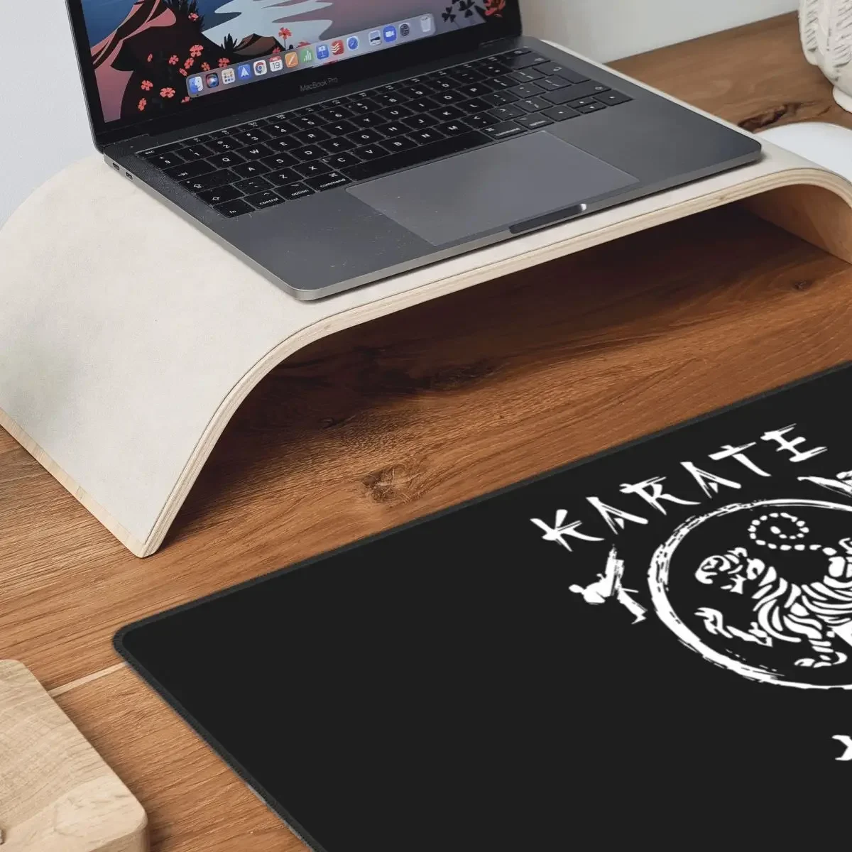 Shotokan Karate Symbol And Kanji White Text Large Mouse Pad Computer Keyboard Mouse Mat Gamer PC Laptop Desk Mat