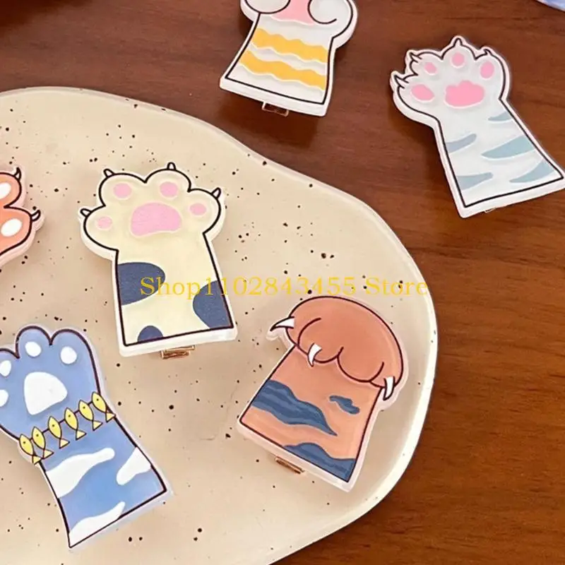 49MC Y2K Jepit Rambut Jepit Rambut Akrilik untuk Anak Perempuan Jepit Rambut Anti Selip Mode InStyle untuk Ornamen