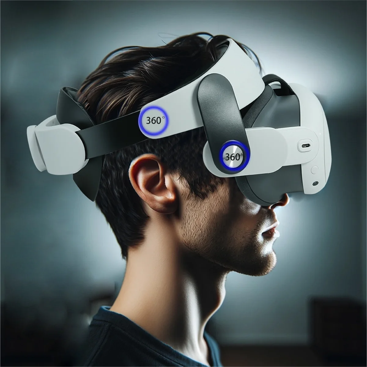 AU47-VR عقال حزام الرأس ل Meta Oculus Quest 3، استبدال مريحة الإسفنج أغطية الرأس سماعة VR الملحقات