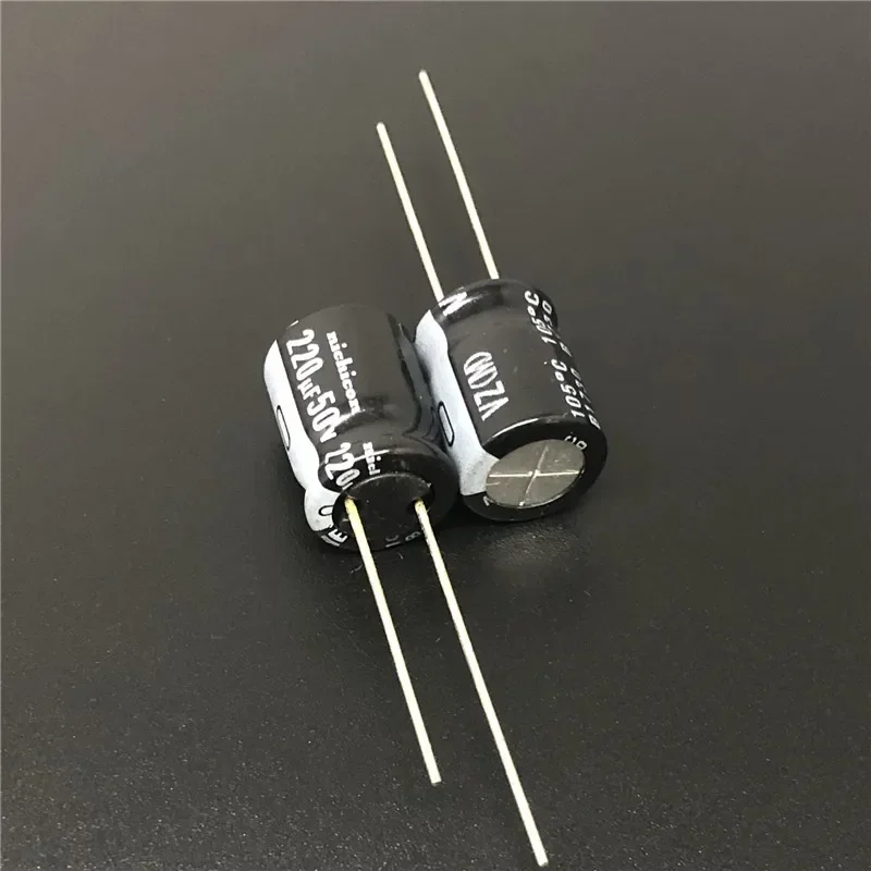 10Pcs/100pcs 220uF 50V NICHICON VZ Series 10x12.5mm Wide Temperature Range 50V220uF Aluminum Electrolytic Capacitor