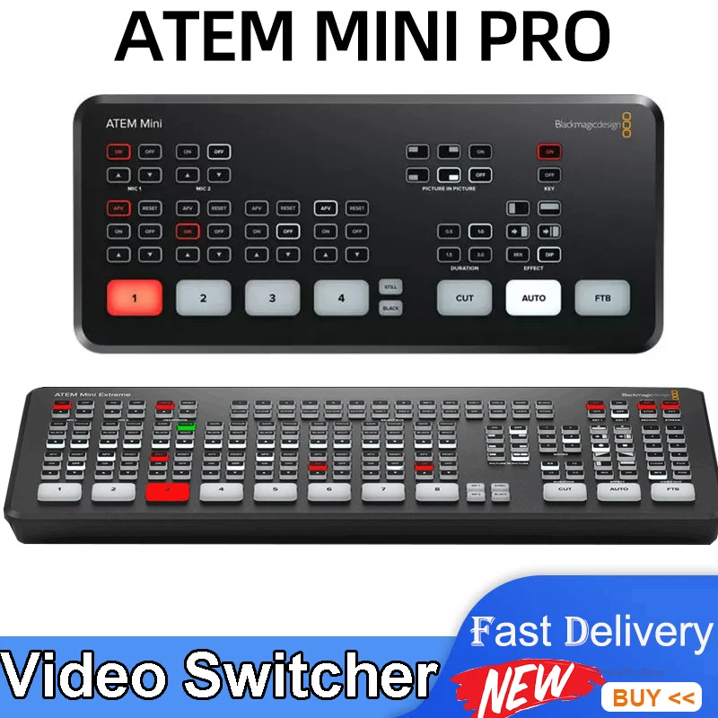 Blackmagic Design ATEM Mini /ATEM Mini Pro/ATEM Mini Extreme Live Stream Switcher Multi-view and Recording New Features