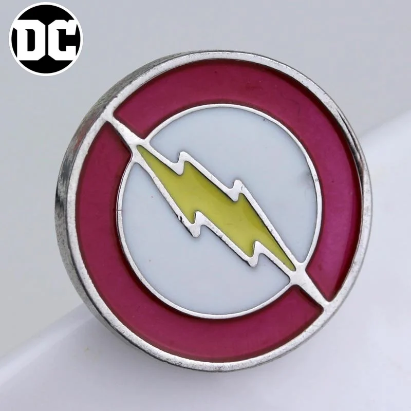 Surrounding DC The Flash Green Lantern cool creative stylish anime cartoon pattern brooch clothing bags fashion accessories