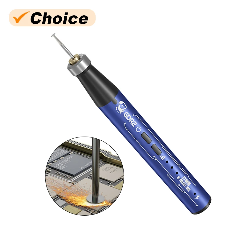 

Mini Electric Polishing Pen MECHANIC GDR2 Three-speed Gear Shift 37000RPM Motherboard IC Cutting Grinding Repair Tool