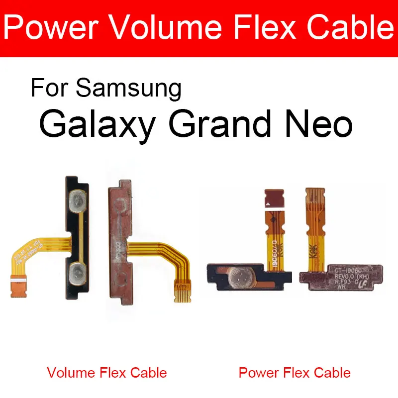 Volume & Power On/off Flex Cable For Samsung Galaxy Grand Neo Lite GT-I9060 I9060 Audio Switch Power Control Flex Cable Repair