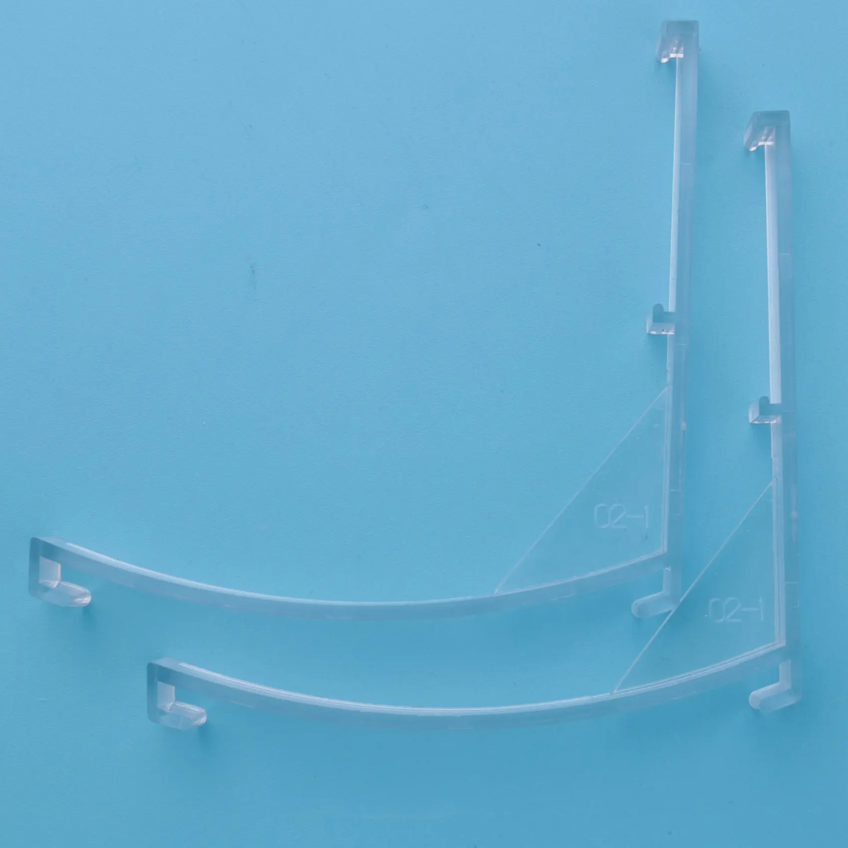 A67P-Valance Clips Plastic Vertical Blinds Brackets 3.5 Inch Vertical Blinds Clear For Blinds Parts Accessory Components