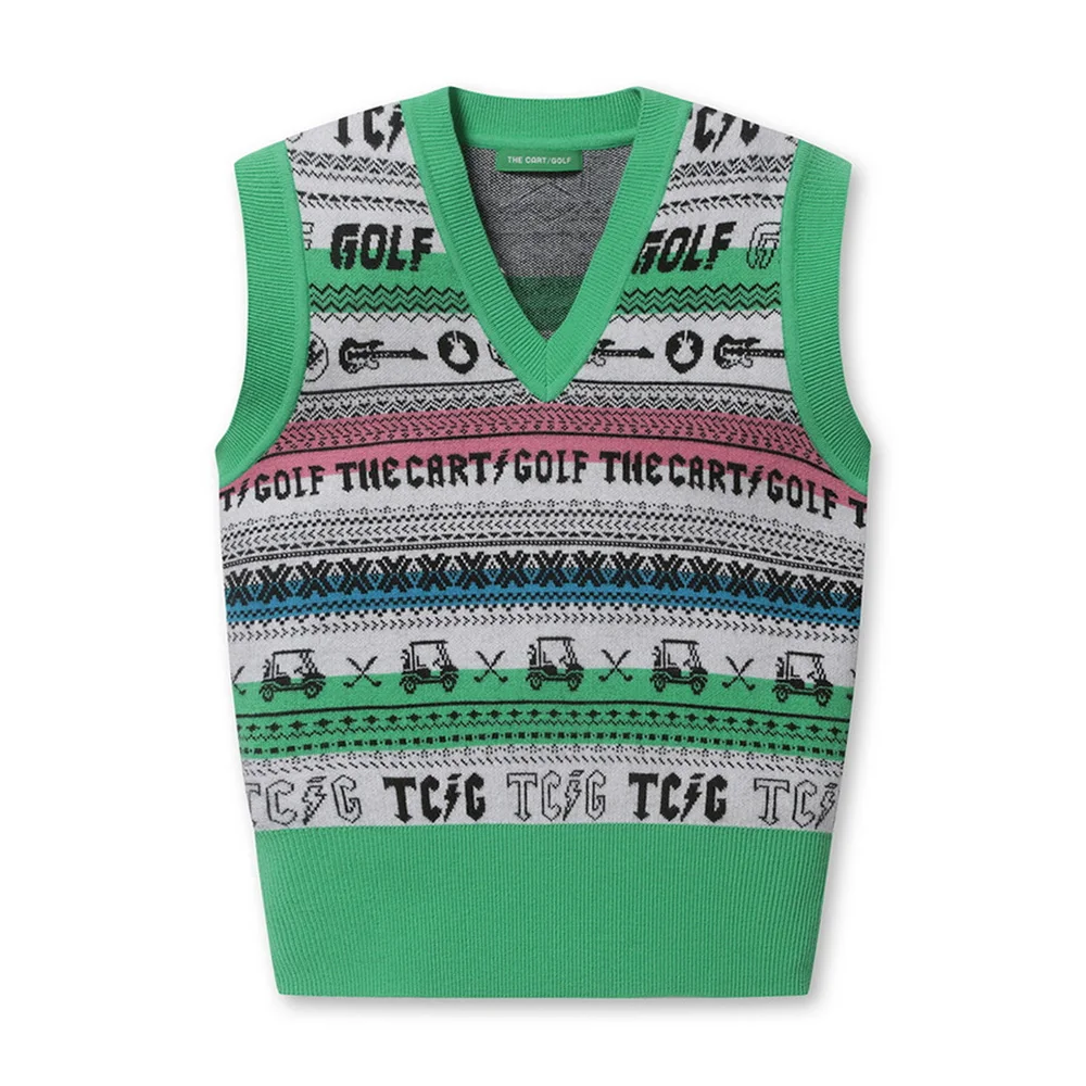 

"Selected High-quality Women's Knitted Vests! Versatile V-neck! Simple and Warm, Autumn Golf Wear, Exquisite and Unique!"