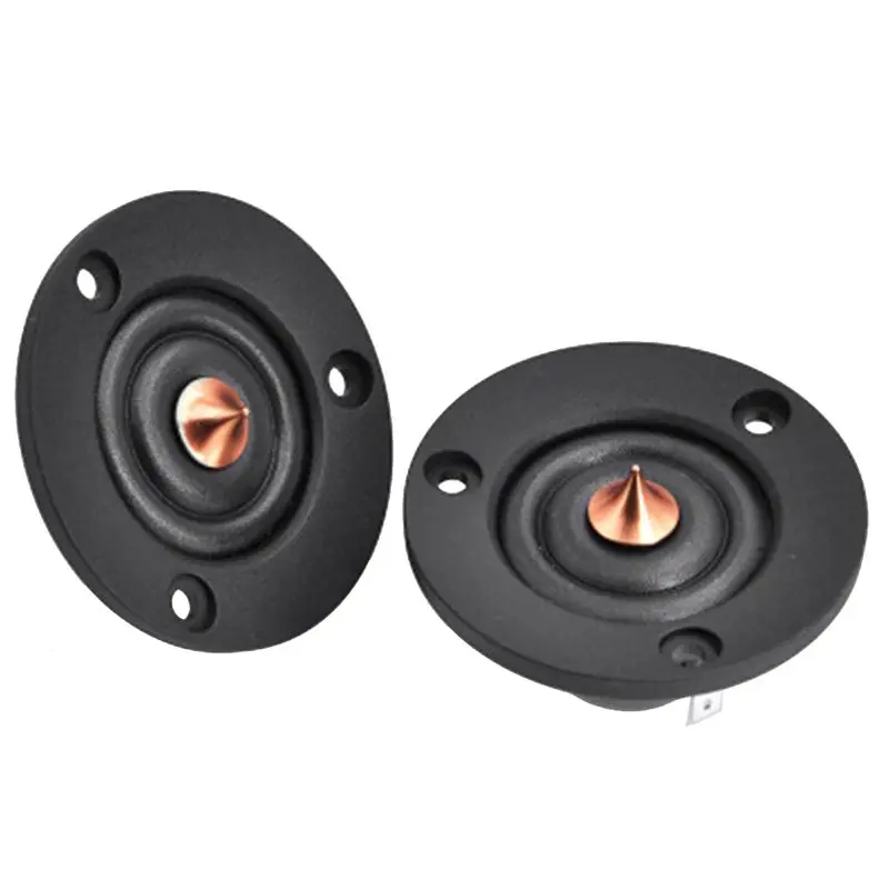 DT75BG 2PCS 2 Inch Dome Tweeter Speaker Unit Chinese Silk Diaphragm Treble Car Home Theater 6Ohm