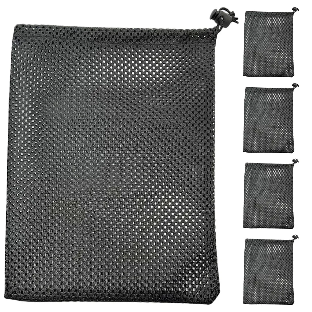 5Pcs Mesh Drawstring Ball Bag Premium Polyester Mesh Net Bag for Golf Balls Table Tennis Balls Toy Bags Net Bags - view 2
