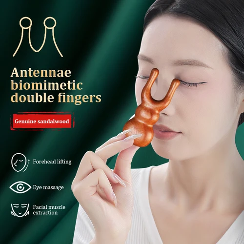 휴대용 나무 백단향 넓은 이빨 빗, 개구리 코 미용 장치, 얼굴 눈 목 구아샤 마사지기, 바디 마사지 도구 