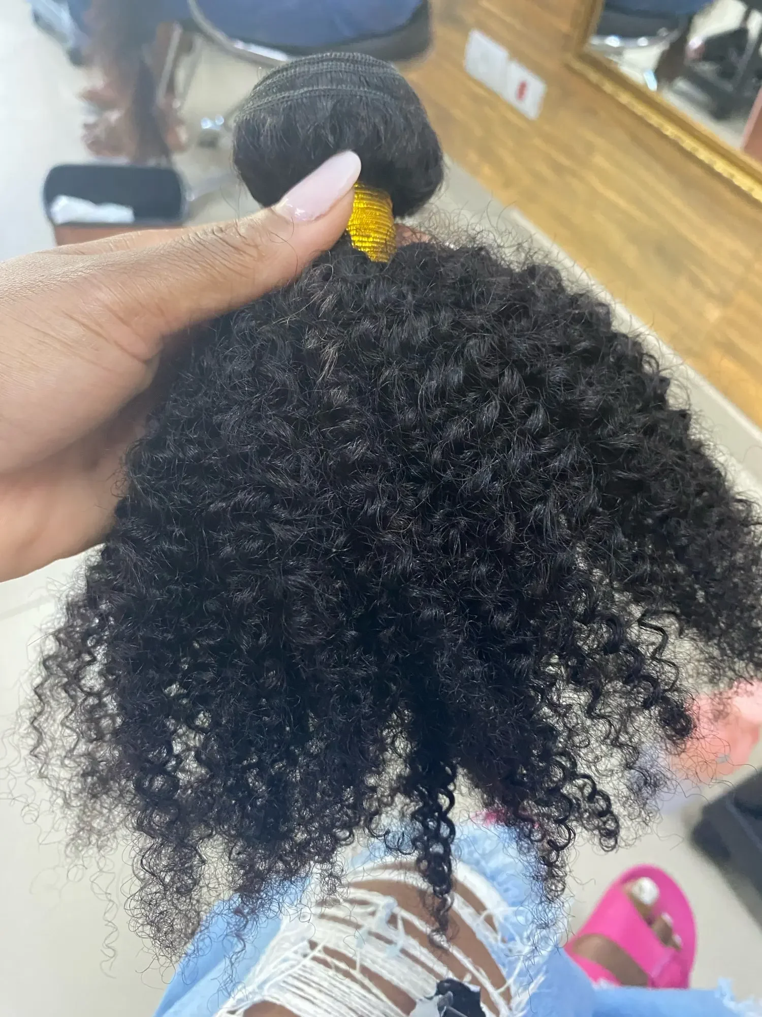 1/3 Afro Kinky Krullend Bundels Braziliaanse Afro Kinky Menselijk Haar Bundels Deal 8-28 "Hair Extensions Krullend Menselijk Haar Weave voor Vrouwen