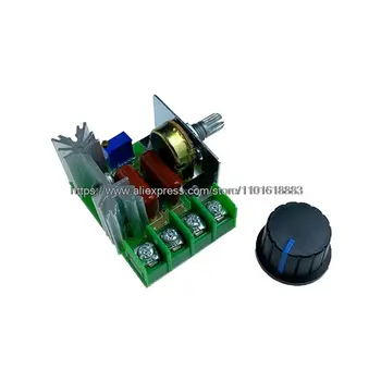 2000W nastavitelný regulátor otáček motoru regulátor napětí regulátor otáček střídavého motoru 50-220V 25A motor 10 nejlepší prodej Regulátor otáček motoru 220V - №10