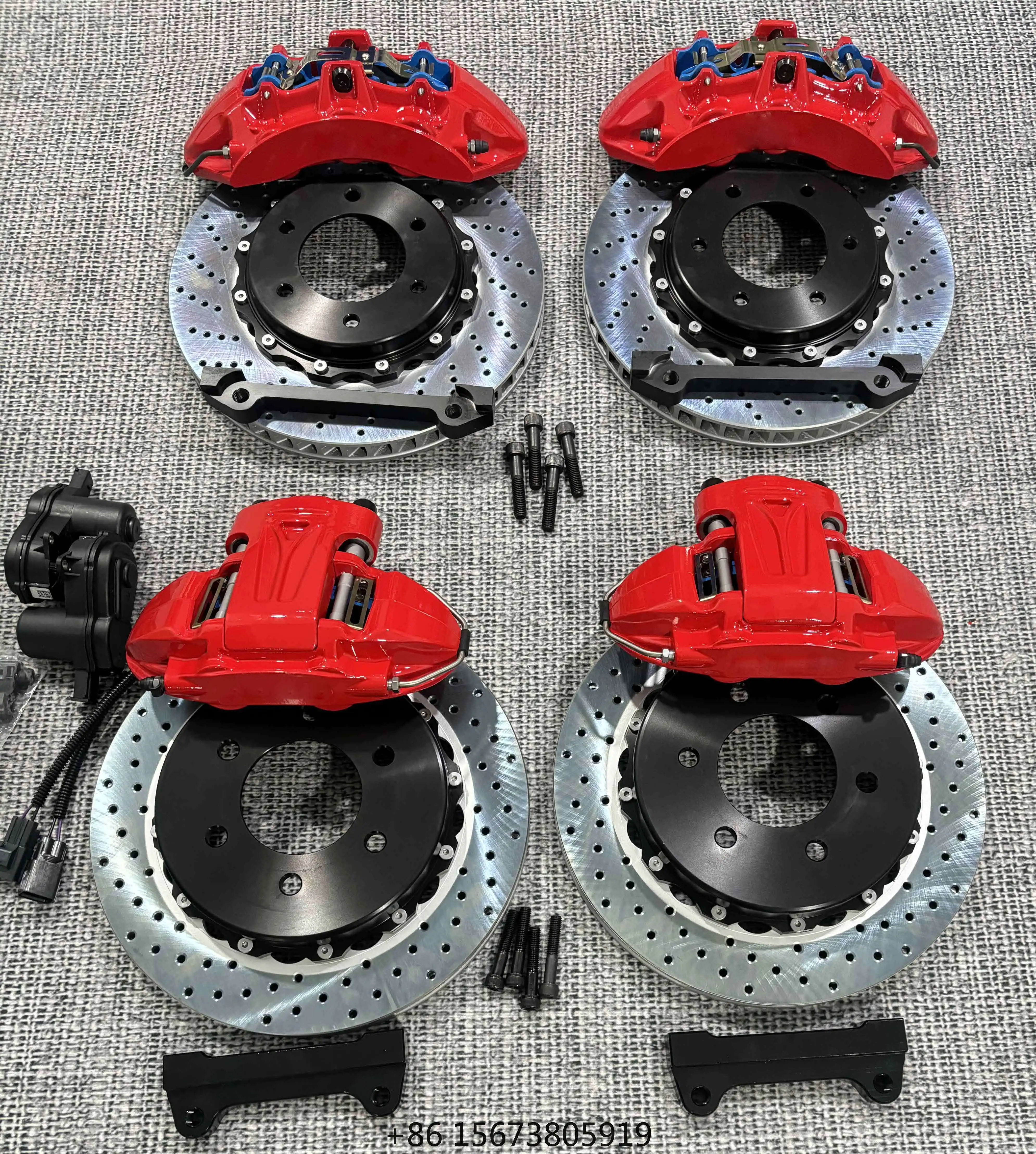 Custom New Big Brake Caliper Kit 4 6 Piston 18 Inch Wheels 355-380mm Disc for Isuzu D-Max Mu-x  S3 A4 Tank 500 Alphard 40