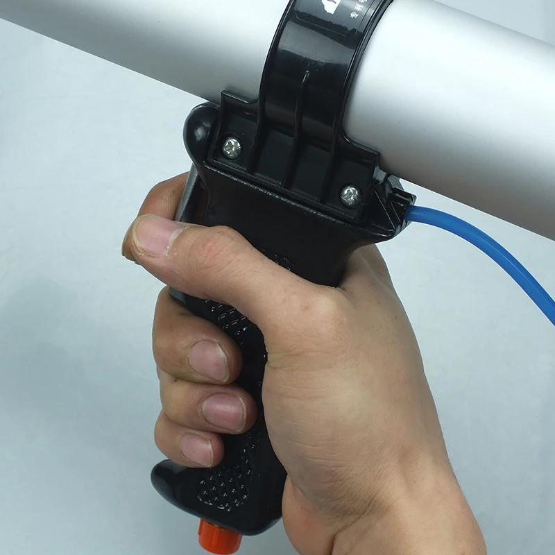 Промышленный DIY класс 300-310 мл твердый резиновый пневматический клеевой пистолет алюминиевый бочонок пенопластовый пистолет стальная ручка детали химического оборудования