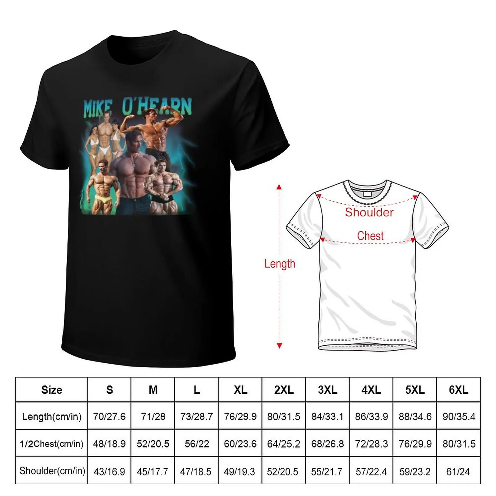 Mike O’Hearn T-shirt plus size tops aesthetic clothes animal prinfor boys blanks Men's clothing