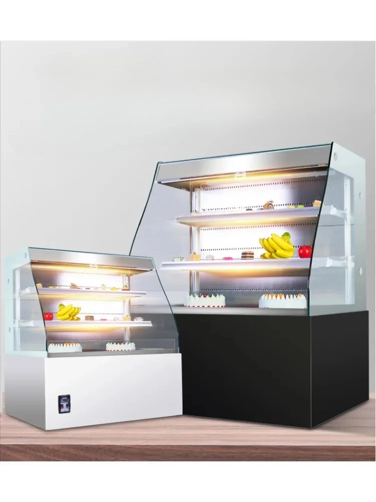 Wind Screen Counter Sandwich Cabinet Open Cake Counter Refrigerated Display Cabinet Freezer Spicy Hot Fresh Cabinet Sushi Drinks