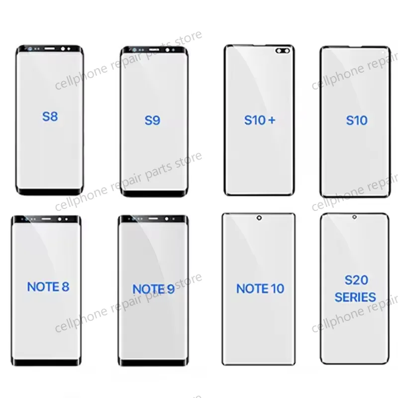 With OCA Touch Screen LCD Front Outer Glass Lens For Samsung Galaxy S8 S9 Plus S10 S10+ Note 8 9 10 Replace Parts image 5