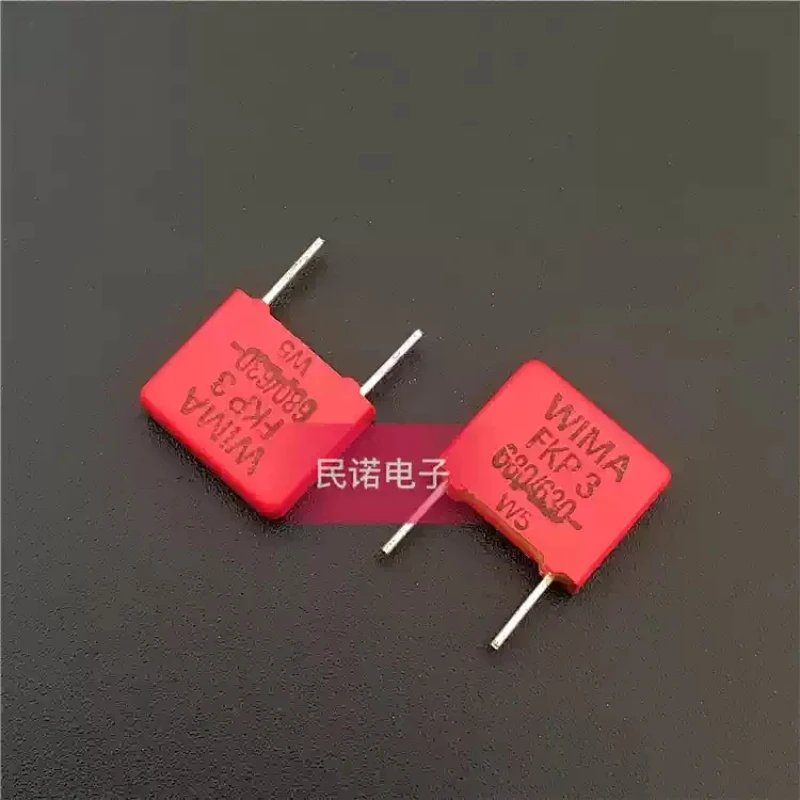German Weima capacitor WIMA FKP3 630V 0.00068UF 630V681 680PF pin distance 7.5mm