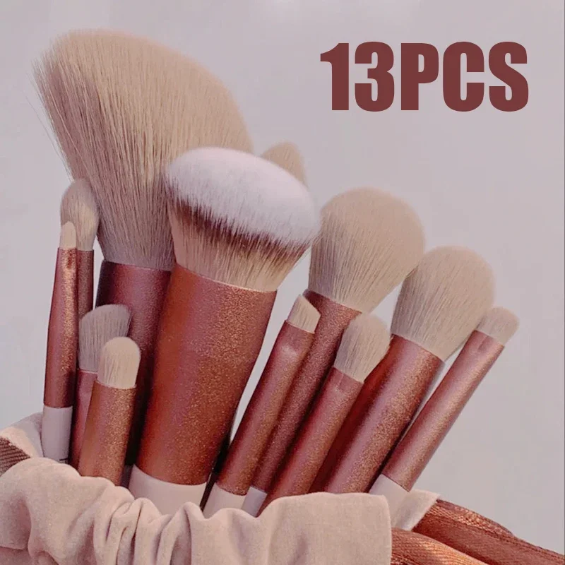 13Pcs Soft Fluffy Makeup Brushes Set for cosmetics Foundation Blush Powder Eyeshadow Kabuki Blending Makeup brush beauty tool