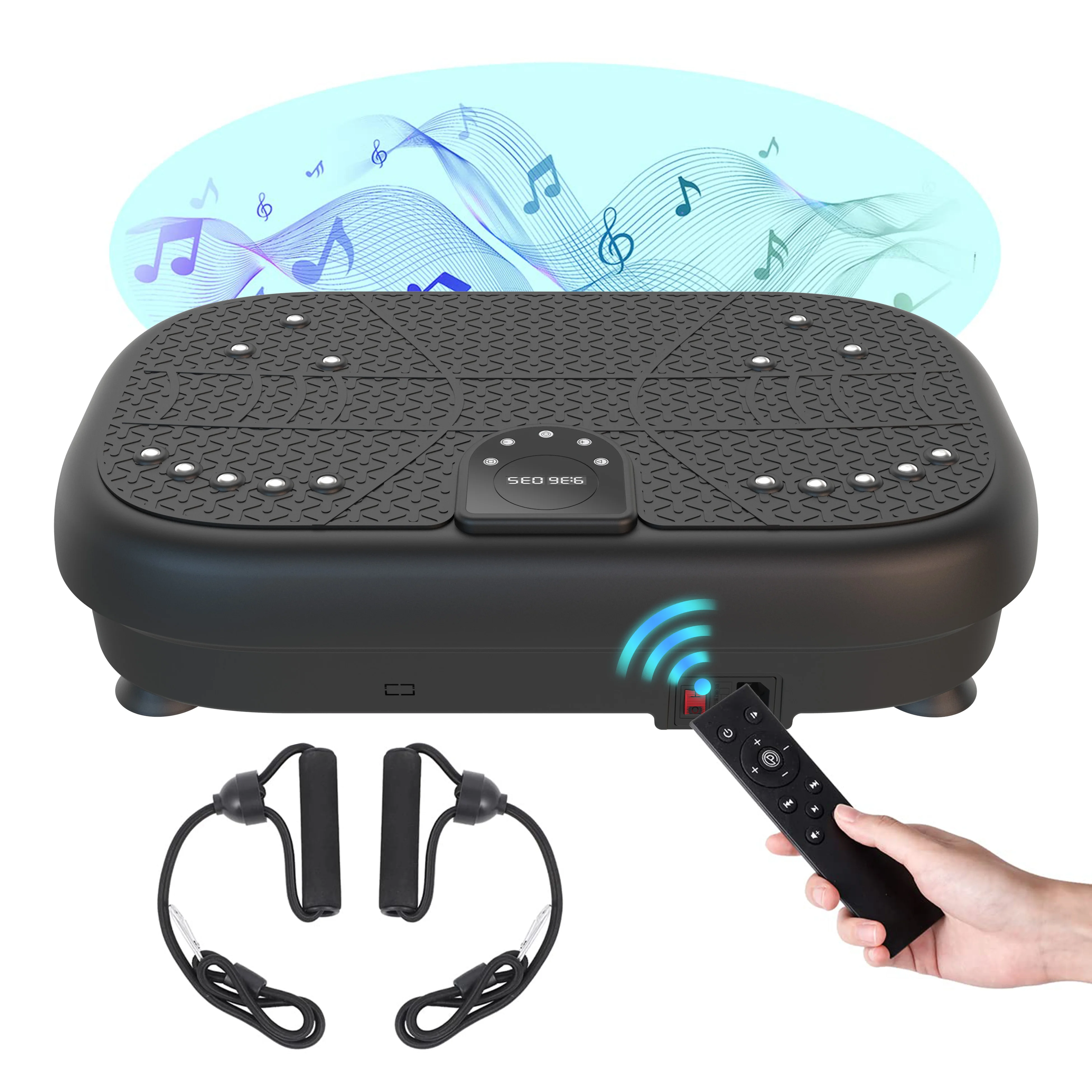 

M Wholesale Vertical Ultrathin Bodybuilding Exercise Machine Mini Curved 4D Vibration Plate Workout Platform for Weight Loss