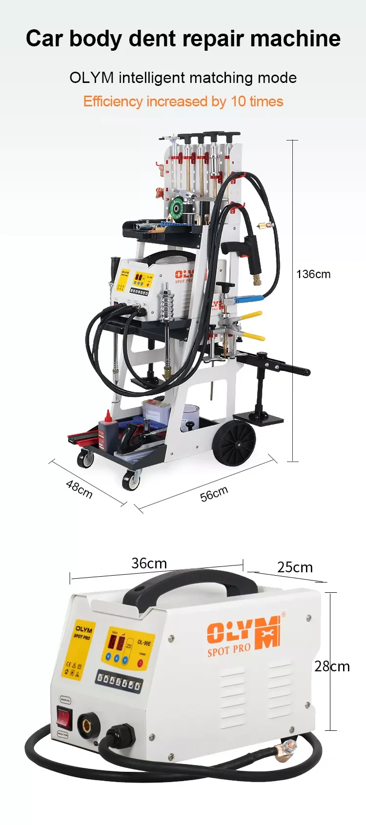 Factory Outlet Auto Body Dent Removal Repair Spotter Welder Car Auto Dent Pulling Machine Electric Spotter Welder for Car Body