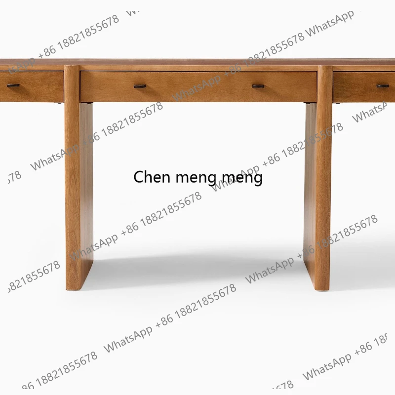 

Medieval solid wood computer desk household writing desk simple modern desk