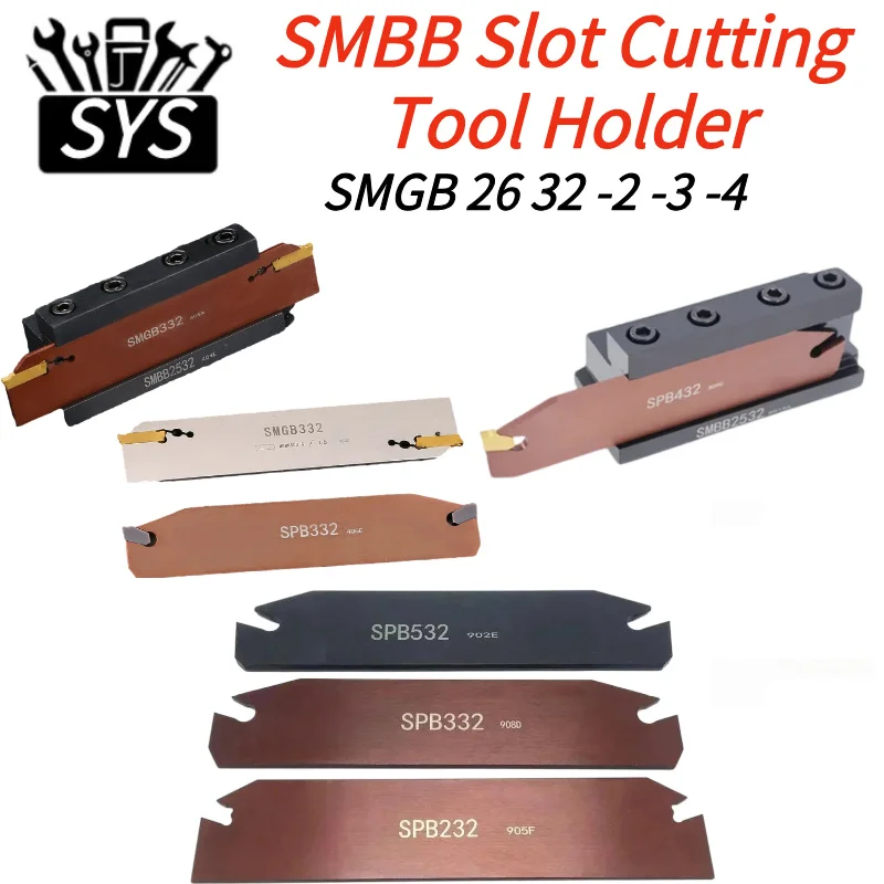 SYS SMBB SMBB1626 SMBB2026 SMBB2526 SMBB2032 SMBB2532 soporte para cortador de ranurado SMGB 26 32 -2 -3 -4 para inserción de la serie MGGN