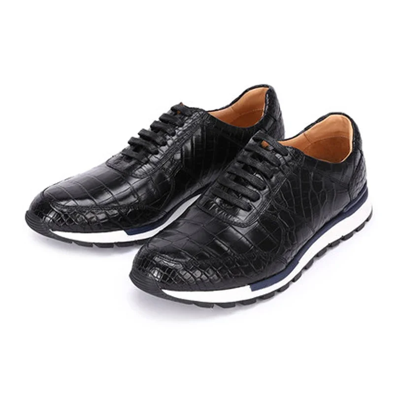 

weitasi new arrival genuine crocodile leather men shoes male leisure new tide non-slip men shoes