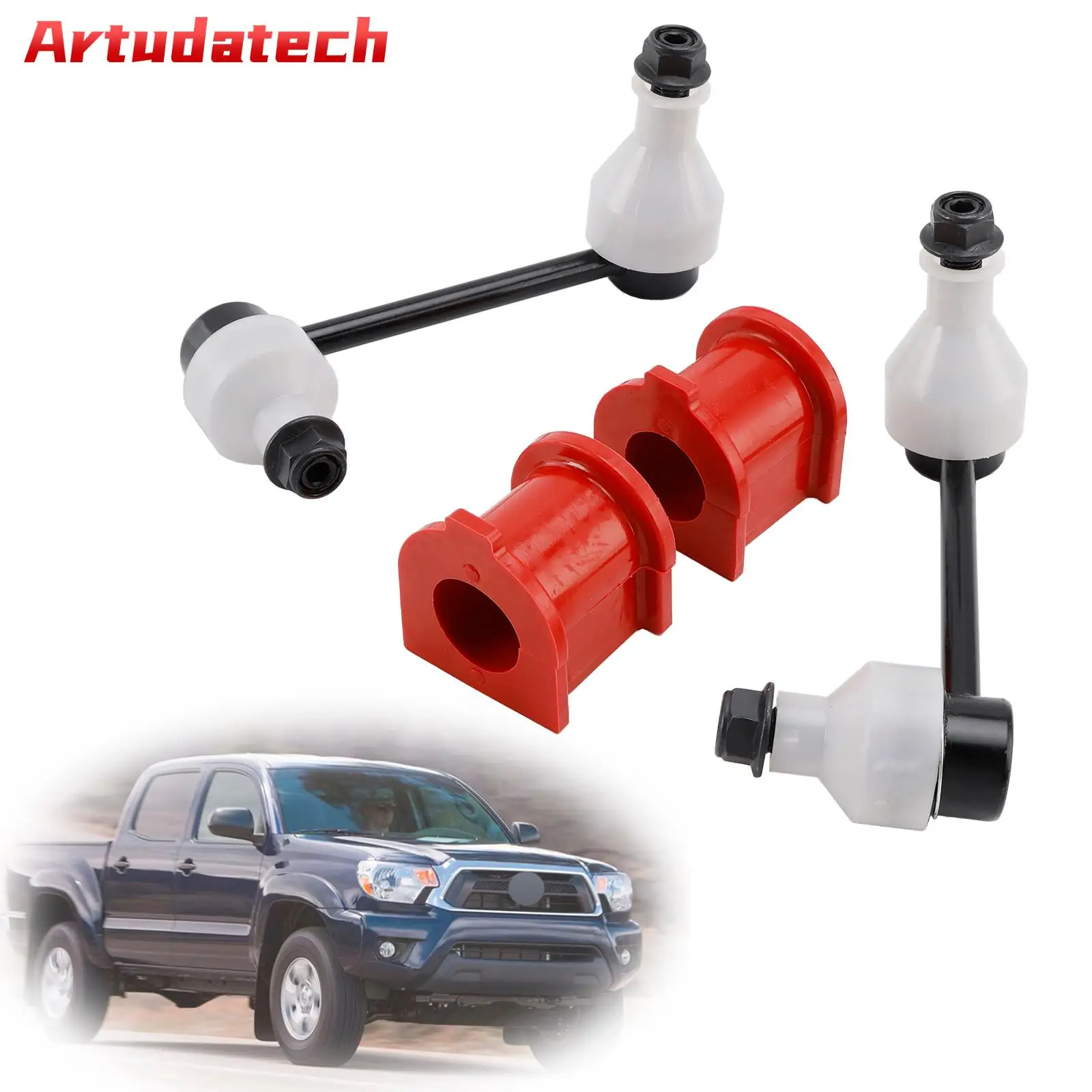 

Artudatech 4pc Front Sway Bar Links Front Bushings For Toyota Tacoma 2005-2010 2011 2012 2013 2014 2015