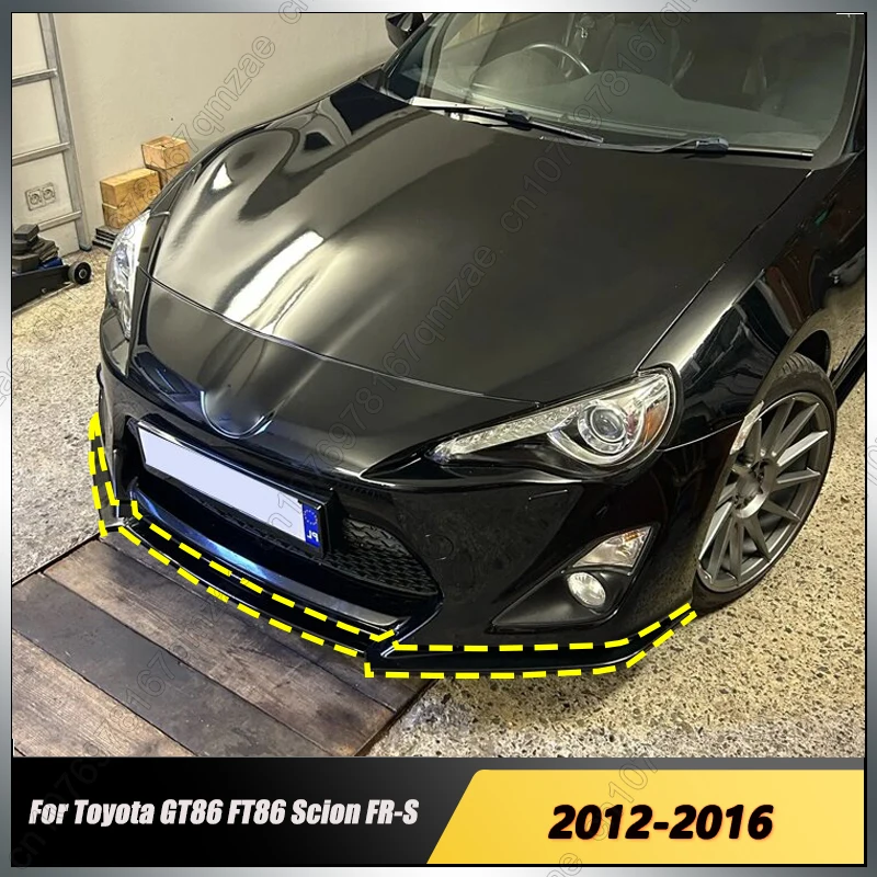 

Front Bumper For Toyota GT 86 GT86 FT86 Scion FR-S 2012-2016 Coupe 2-Door Front Lip Spoiler Exterior Guard Decoration Cover Trim
