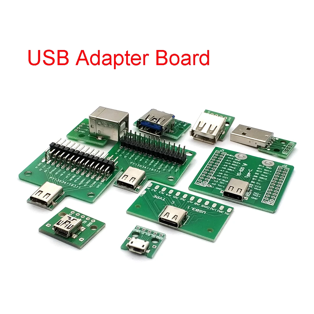 Connettore maschio USB/MINI adattatore da MICRO USB a DIP connettore femmina connettore 2.54 B tipo-c convertitore PCB USB 3.0 femmina