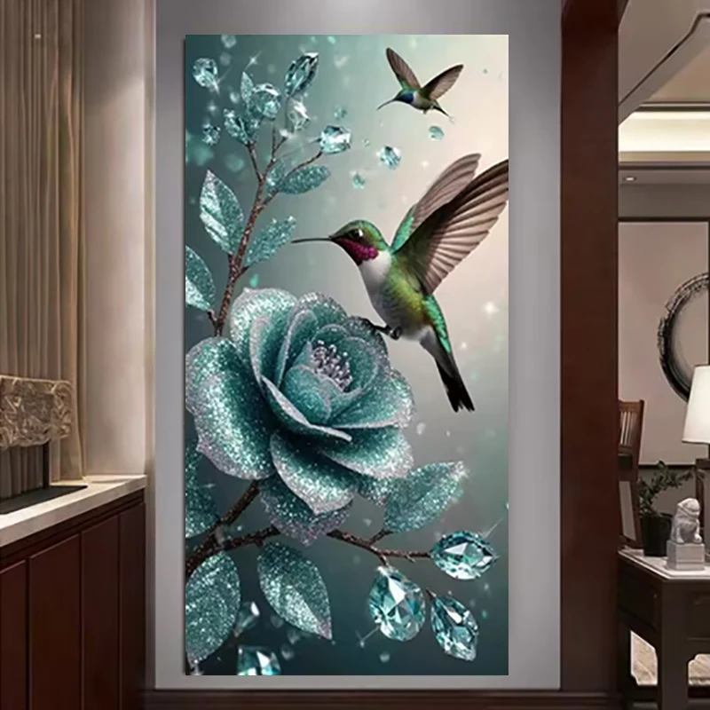 

Diamond Painting Kits For Adult&Beginners DIY 5D Diamond Art Paint With Round Diamonds Full Drill Flowers And Birds Painting Kit