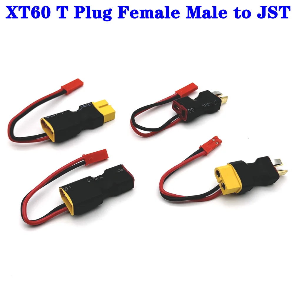 1/2/3pcs JST Male / Female XT60 XT T plug Female to Male Adapter For RC Helicopter Quadcopter LiPo Battery Plug Connector