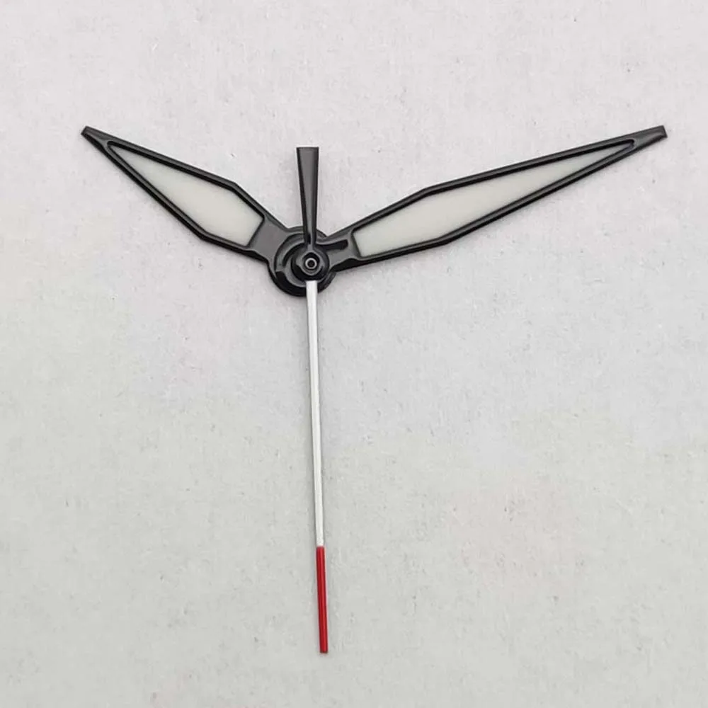 Großhandel Schwarze/Blaue Uhrenzeiger mit Grünem Leuchtmittel Passend für NH35 NH36 Uhrwerk 3-Pin Uhrenzeiger Zubehör – Detail 6