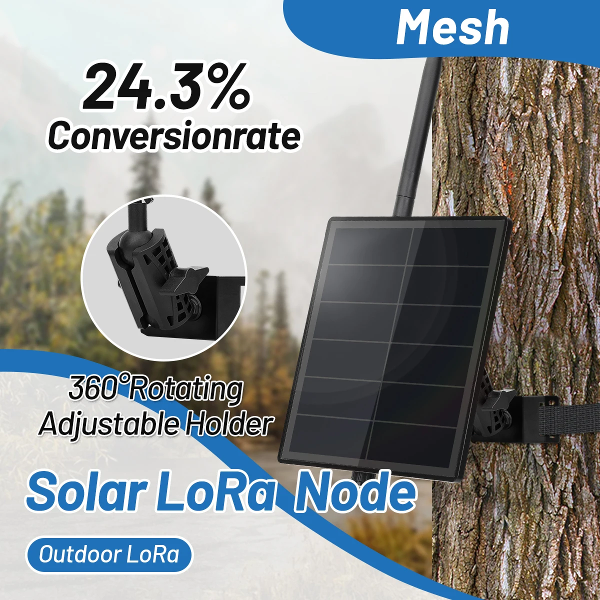 

Солнечный сетевой узел D5L Heltec LoRa 32 V4 Meshcore на базе ESP32 SX1262 с GPS, WiFi, BLE, 5 Вт, солнечный ретранслятор с кронштейном