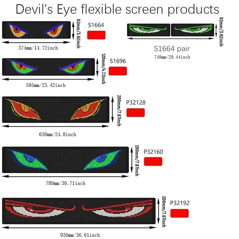 علامات سيارة LED صغيرة علامة رقمية LED مرنة للتحكم في تطبيق بلوتوث علامة LED قابلة للبرمجة
