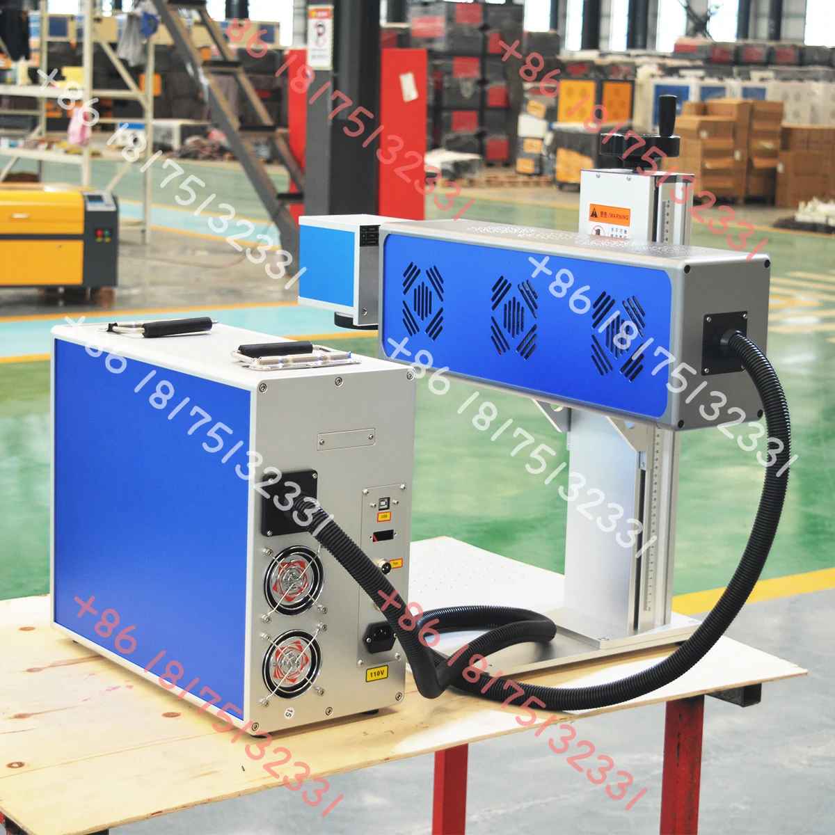 Split Type Small Marking Cabinet Portable All Aluminum Chassis Engraving Machine Laser Engraving Machine Nameplate Marking Metal