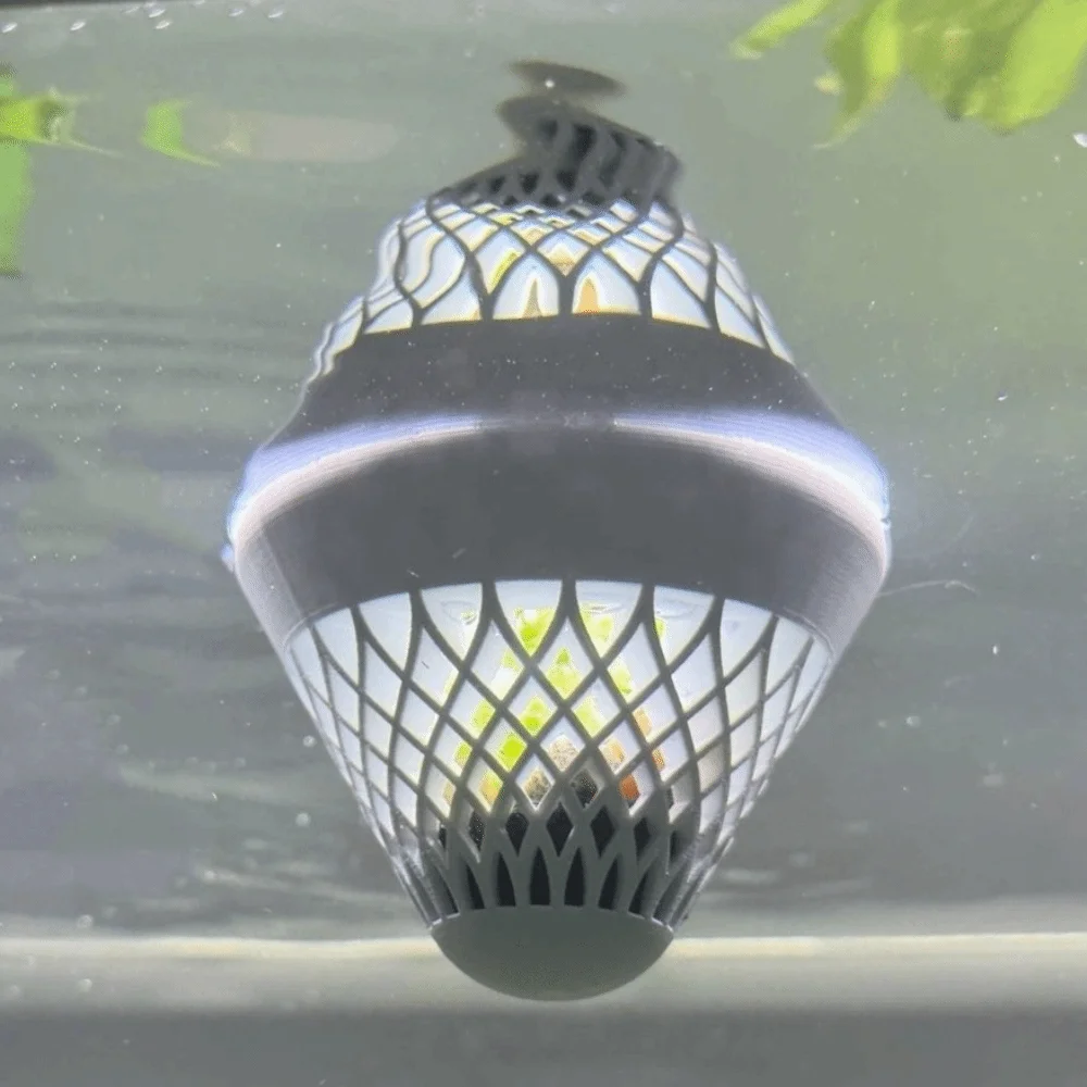 3D Printed Floating Aquarium Planting Basket Growing Pots Decorative Hydroponic Plant Basket Plastic