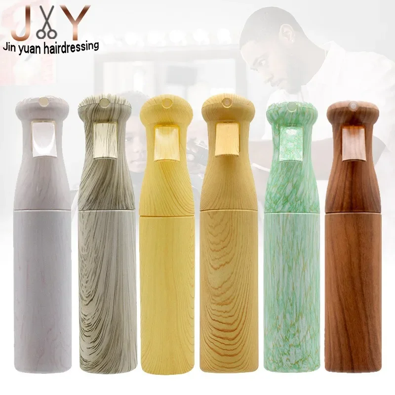 New Wood Grain Spray Bottle 300ml Fine Atomization High-pressure Continuous Subpackage Hairdres