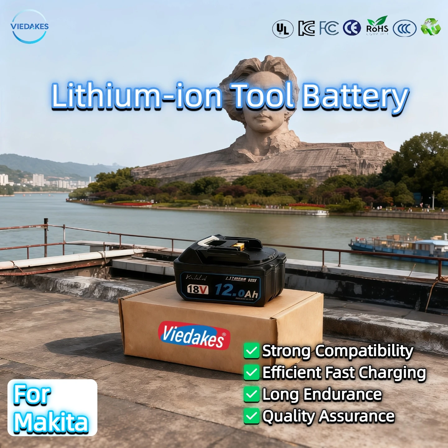 

️6Ah 12Ah for makita BL1860 18V Battery Power Tools Li-ion Replacement BL1850 BL1840 for 18V Screwdriver with BMS TPCELL 18V